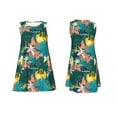 thumbnail image 7 of Lsque Hawaiian Style Pattern Summer Dresses for Women – Sleeveless T-Shirt Swing Sundress, Perfect for the Beach and Casual Days, 7 of 7