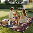 thumbnail image 4 of Independence Day Outdoor Rug for Patio/Deck/Porch, Non-Slip Large Area Rug 3 x 5 Ft, Red Blue USA Flag Retro Patriotic Stars Stripes Indoor Outdoor Rugs Washable Area Rugs, Camping Rug Carpet Runner, 4 of 8