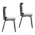 thumbnail image 6 of Hassch Set of 2 Dining Chairs, Modern Wood Side Chair, Kitchen Chair for Living Room, Black, 6 of 7