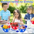 thumbnail image 5 of 36 Pack Baseball Helmet Ice Cream Bowls with Spoons,8 oz Baseball Helmet Snack Dessert Bowl,Plastic Mini Baseball Cap Bowls for Ice Cream Party Supplies Birthday (Red,Bule), 5 of 6