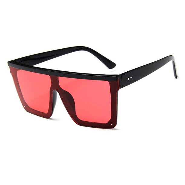 SHAUNA-gafas de sol cuadradas planas para mujer, lentes de sol femeninas con revestimiento de espejo, color púrpura, con protección UV400 Fivean unisex