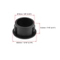 thumbnail image 3 of Uxcell Hole Plugs Black Plastic 16mm Snap in Locking Hole Tube Fasteners Cover Flush Type Panel Plugs 100Pcs, 3 of 3