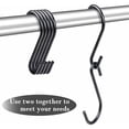 thumbnail image 3 of Perchas resistentes, perchas de hierro de metal con ganchos en forma de S, ajustables para diferentes necesidades, se adaptan a casi todos los estantes y rejillas, se organizan con ganchos prácticos, 3 of 5