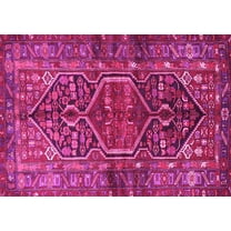 Ahgly Company Indoor Rectangle Persian Pink Traditional Area Rugs, 5' x 7'