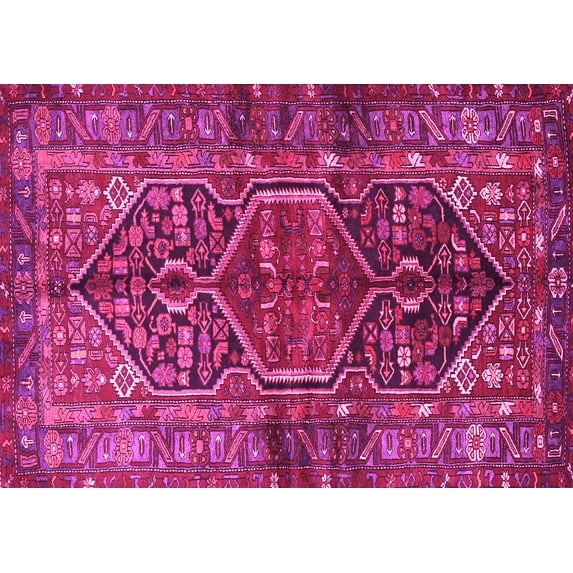 Ahgly Company Indoor Rectangle Persian Pink Traditional Area Rugs, 6' x 9'