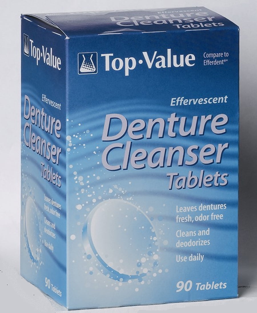 Topvalue Effervescent Denture Cleanser Tablets 90 Tablet