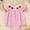Pink, variant on MORTTIC Newborn Baby Girls' Heart Smocked Romper Ruffle Sleeve Plaid Heart Embroidery Jumpsuit Casual Cute Romper