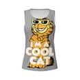 thumbnail image 4 of Cute Cartoon Garfield Funny Workout Gym Fitness Weightlifting Gift Tank Top-Xx-Large, 4 of 5