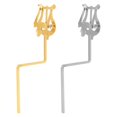 thumbnail image 3 of Mosiee Alto Saxophone Music Stand Portable Clip On Music Stand Metal Brass Fixed Practical Instrument Players Accessory, 3 of 6