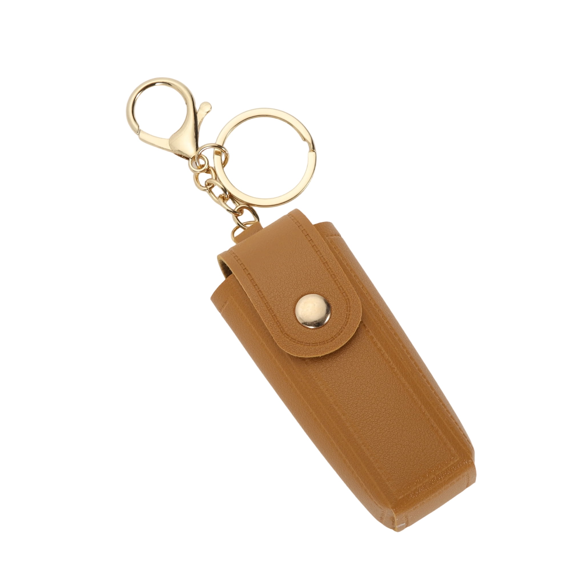 Unique Bargains Colorful Lipstick Bag Handbag Charms Keychains 1 Piece Yellow, Brown