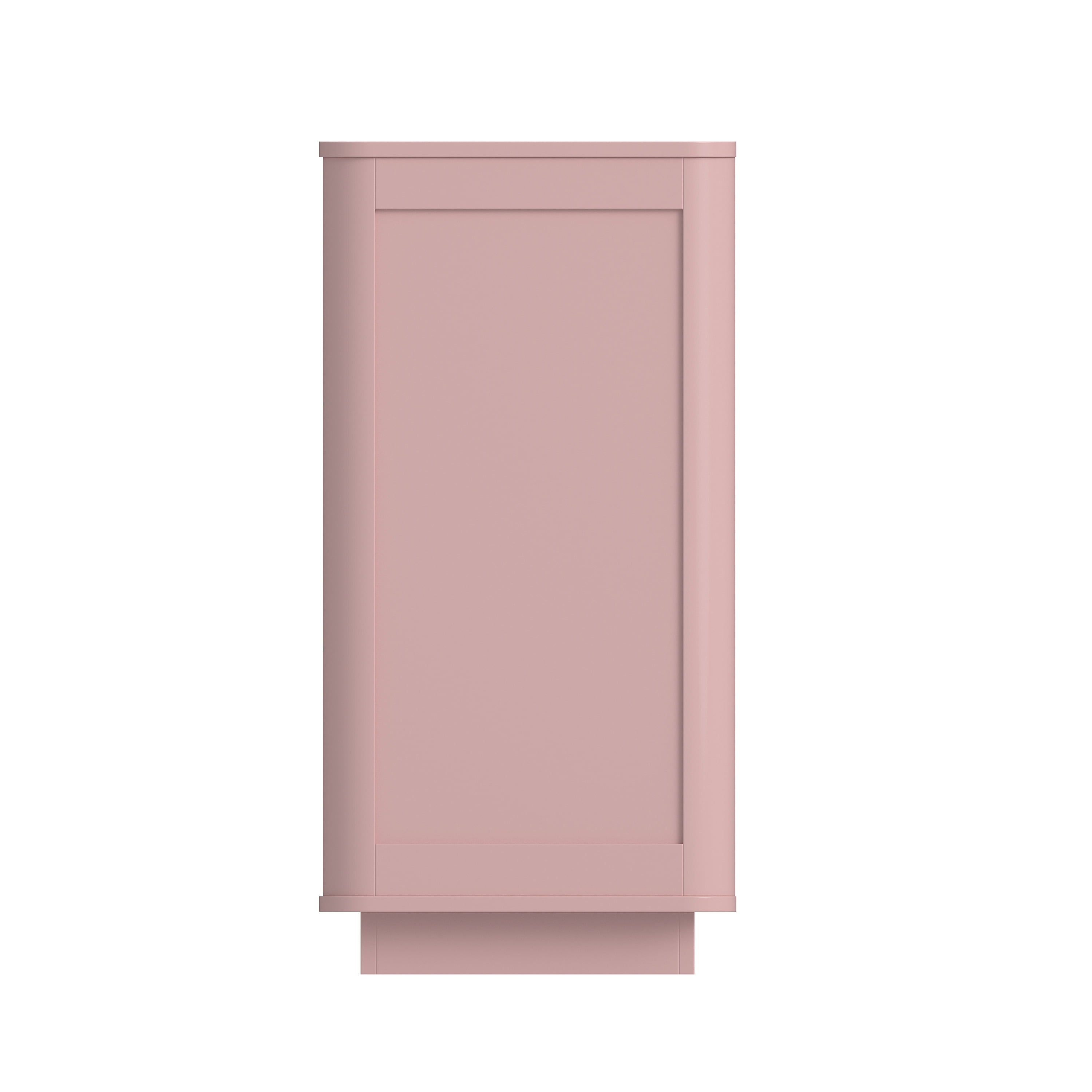 Aukfa 6 Drawer Dresser with 3D Wave Front Design, Modern Wood Double Dresser, Wide Chest of Drawers with Anti-Tip Kit for Bedroom,Pink