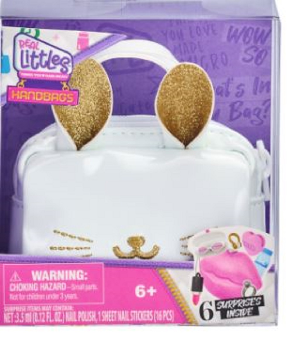 Real Littles Handbag Bunny Rabbit White Collectible Mini 3 inch