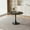 Black, variant on 31.5" Round Dining Table for 2-4 People, Tulip Pedestal Dining Table with MDF Top & Metal Legs, Dining Table for Office, Living Room, Apartment Studio