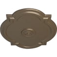 thumbnail image 3 of Ekena Millwork 21 1/4"W x 17 3/8"H x 1"P Waltz Ceiling Medallion (Fits Canopies up to 4 1/2"), Hand-Painted Warm Silver, 3 of 6