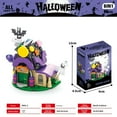 thumbnail image 5 of NWJ Halloween Pumpkin House Building Blocks Toy Set - Small Particles Educational Puzzle for Kids, Perfect Halloween Gift, 5 of 6