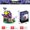 B, variant on NWJ Halloween Pumpkin House Building Blocks Toy Set - Small Particles Educational Puzzle for Kids, Perfect Halloween Gift