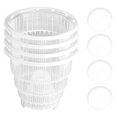 thumbnail image 5 of 4 Pack Root Control Pot Phalaenopsis Orchid Pot Transparent With Holes And Tray, 5 of 10