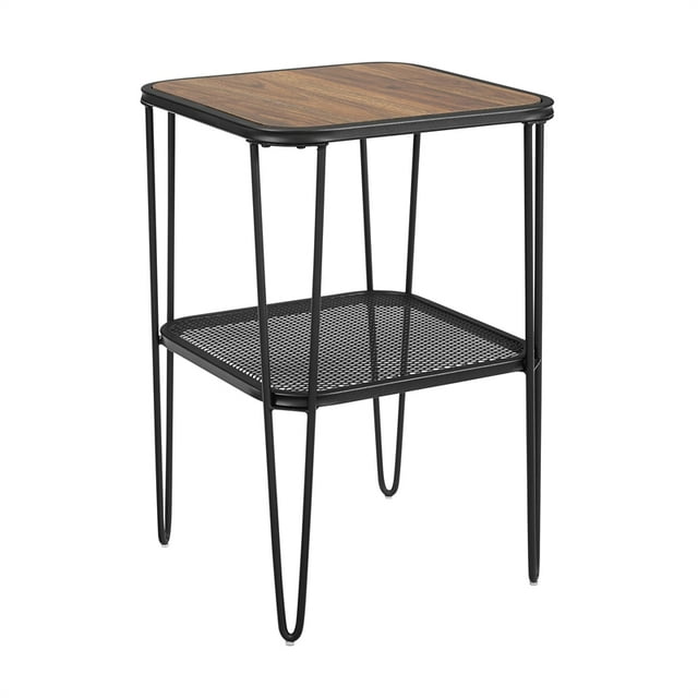 Pemberly Row Table d'Appoint en Métal 16 Po