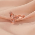 thumbnail image 4 of Anillos para mujer, regalos para mujer, anillo abierto de diamantes de moda para mujer., 4 of 4