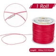 thumbnail image 2 of 115 Yards 0.5mm Wax Cord Deep Pink Waxed Polyester Cord Waxed Beading String Twine Waxed Threads for DIY Bracelet Necklaces Dreamcatcher Jewelry Making Macrame Sewing Project, 2 of 8