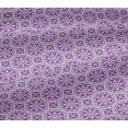 thumbnail image 4 of oneOone Cotton Jersey Purple Fabric Artistic Floral & Octagon Shape Geometric Sewing Material Print Fabric By The Yard 58 Inch Wide, 4 of 4