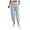 Blue, variant on NinXxx Women's Solid Zipper Slacks with Angled Pockets Orange S
