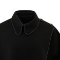 thumbnail image 4 of Fewfanhot Collared Wool Blend Cape Shawl, Button Detail Wrap Poncho for Women Daily Business Casual Wear, 4 of 5