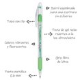 thumbnail image 2 of Boligrafo Gel Pentel Solar Pop Neon K96K Punta Media 0.6mm, 2 of 5