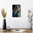 thumbnail image 2 of Elephant Stock Saxophone Wall Art - Vertical Canvas Wall Art - Living Room Wall Decor - Music Canvas - Black And Green Decor - 8" x 12", 2 of 8