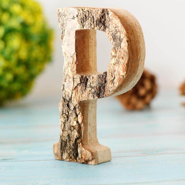 ziyahi Handcraved Wooden Letters Door Numbers Alphabet Letter Floating Adress Name P