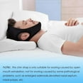 thumbnail image 3 of XunKA Anti Snore Chin Strap - Breathable Chin Strap Snoring Solution, Effectively Reduce Snoring, Adjustable, Breathable Jaw Support for Men and Women,Non-Stick Hair, Don't Fade - Black, 3 of 9