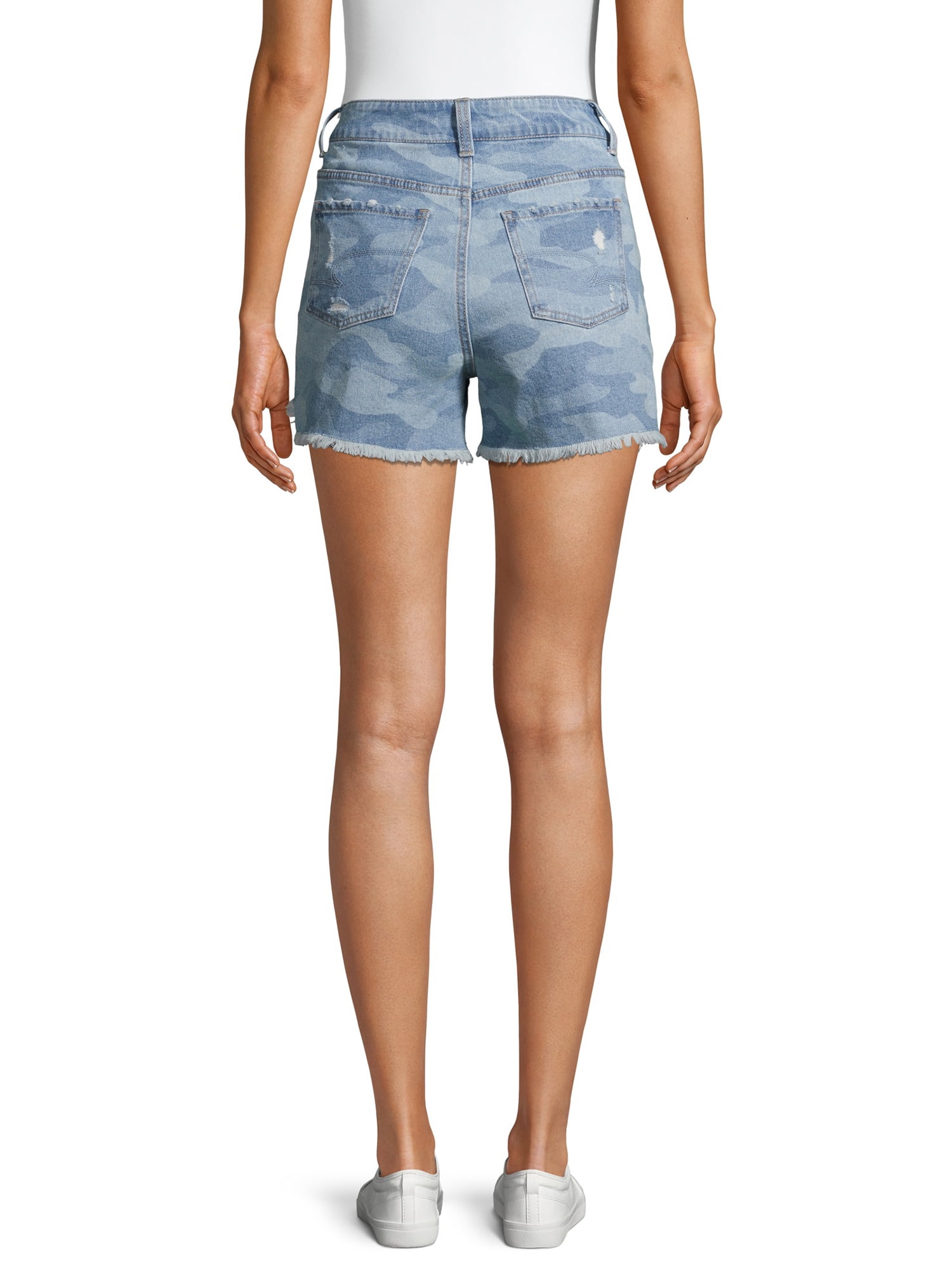 time and tru high rise shorts