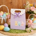 thumbnail image 6 of NWOKYZGH 12Pcs Easter Bunny Party Favor Bags Pastel Paper Treat Bags with Ribbon Bow Stickers Candy Goodie Bags for Spring Birthday Baby Shower, 6 of 6