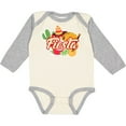 thumbnail image 3 of Inktastic Fiesta with Sombrero Taco Cactus Lime Red Pepper and Guitar in Background Boys or Girls Long Sleeve Baby Bodysuit, 3 of 5