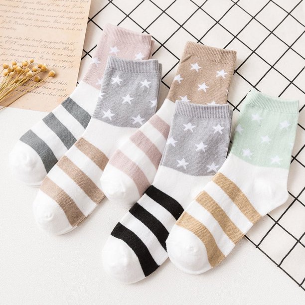 5 pares de calcetines térmicos para mujer, calcetines cálidos, elegantes calcetines de lana, calcetines deportivos, multipack de calcetines de invierno, calcetines suaves, calcetines de casa, cal