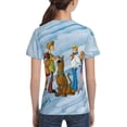 thumbnail image 5 of Scooby Doo Teen T-Shirt Crewneck Short Sleeve Double-Sided Print Summer Tee Shirts Top For Youth Boys Girls Children X-Small, 5 of 7