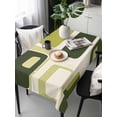 thumbnail image 6 of Sage Green Boho Table Cloth, Modern Abstract Geometric Middle Century Waterproof Tablecloth for Rectangle Tables, Reusable Washable Fabric Table Cover for Restaurant Kitchen Dining Tables 60"x120", 6 of 6