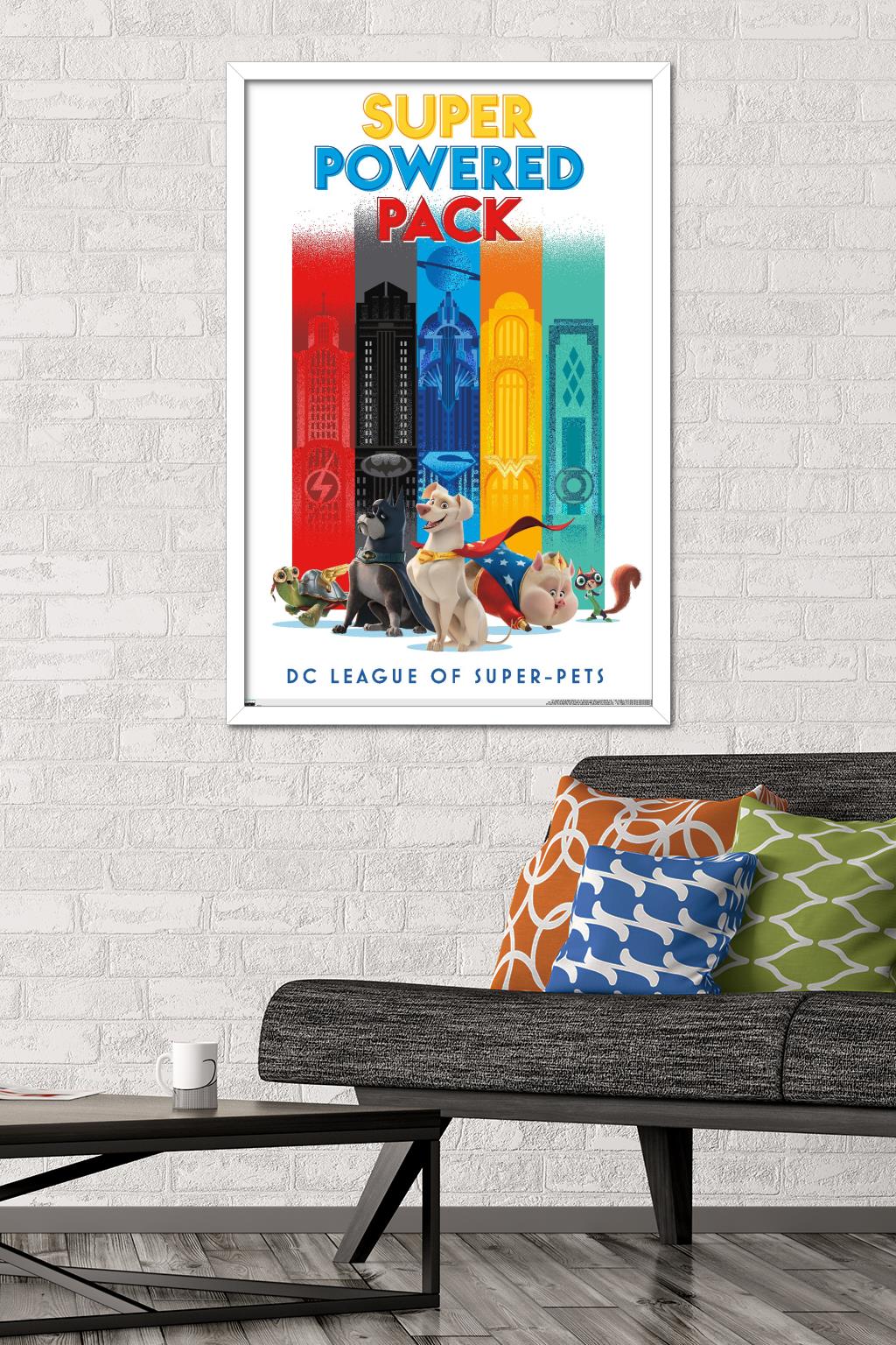 DC League of Super-Pets - Skyline Wall Poster, 22.375" x 34" Framed