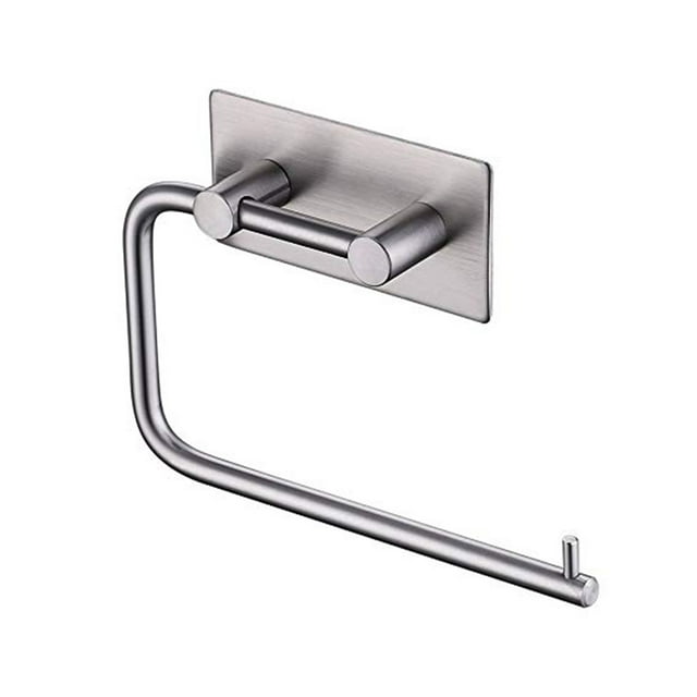 Porte-serviettes Auto-Adhésif Porte-Papier Toilette en Acier Inoxydable Distributeur de Papier de Soie Porte-Serviettes Rack