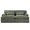 Green, variant on Weetoo Sleeper Sectional Sofa Lounge Chair Modular Couch Chaise Love-seat for Living Room, Corduroy