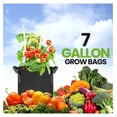 thumbnail image 7 of 12-Pack 7 Gallon Fabric Grow Bags, 300G Thickened Nonwoven Planters Pots, Aeration Fabric Pots with Handles, Nonwoven Fabric Bags Suitable for Vegetables Flowers Mushroom, 7 of 7