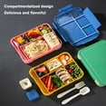 thumbnail image 4 of Contenedor de Almacenamiento de Alimentos JShteea Caja Bento Portátil para Microondas 5 Rejillas, 4 of 9