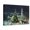 Canvas, variant on Art.com Greeting Card - White Church with Large Tree and People Surrounding Art Print, 16" x 12"