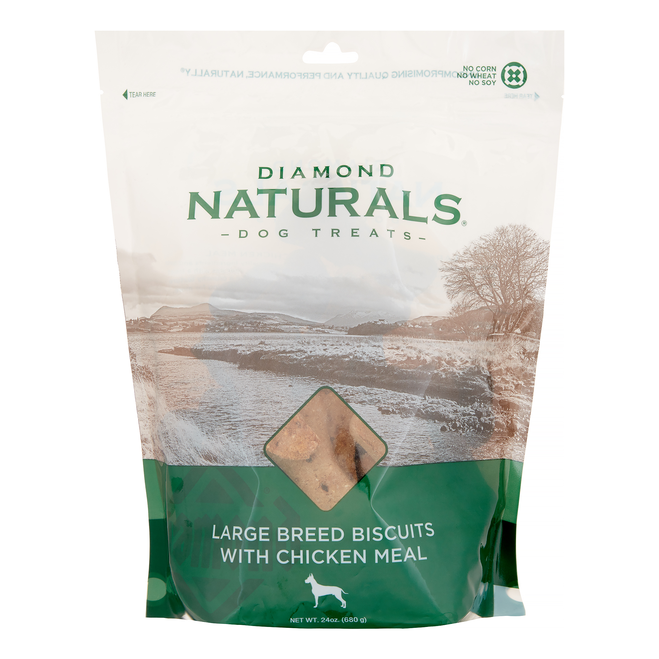 Diamond Naturals Large Breed Biscuits Dog Treats, 24 Oz - Walmart.com