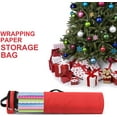 thumbnail image 2 of SLGHLSAHG Long Gift Wrap Organizer Bag 42x8.8in Christmas Wrapping Paper Storage Bin 600d Oxford Under Bed Gift Wrap Storage with Clear Window, Dual Zips, Carry Handles A26846, 2 of 7