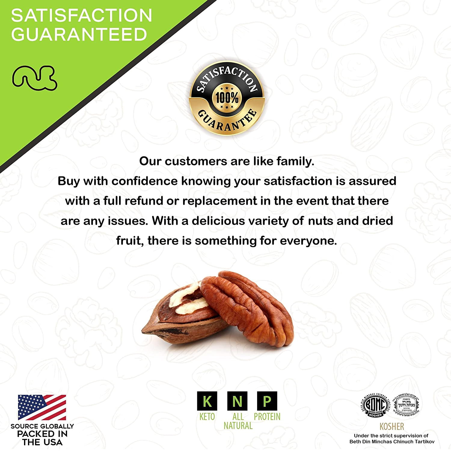 Nut Cravings Candied Pecans Honey Glazed Praline, Shelled (16oz - 1 lbs)