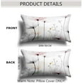 thumbnail image 2 of Brown Cream Grey Pink Pillow Covers Watercolor Flower Couch 18x18'''' Pillow Cases Rustic Abstract Modern Throw Pillows Set of 2 Farmhouse Home Decor for Room Bedroom Bed Cushion Outdoor, 2 of 6