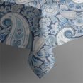 thumbnail image 5 of Blue Pioneer Flower and Paisley Pattern (3) Square Tablecloth,Waterproof Square Table Cover,Wipeable Spillproof Washable Table Cover for Home Kitchen Party Decor 42"X42"(107x107cm), 5 of 6