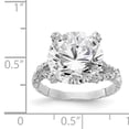 thumbnail image 3 of Cheryl M Sterling Silver Fancy CZ Ring Size 8, 3 of 3