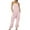 Pink, variant on Lenpel Jumpsuits for Women Summer Casual Sleeveless Spaghetti Strap V Neck Rompers Baggy Overalls with Pockets